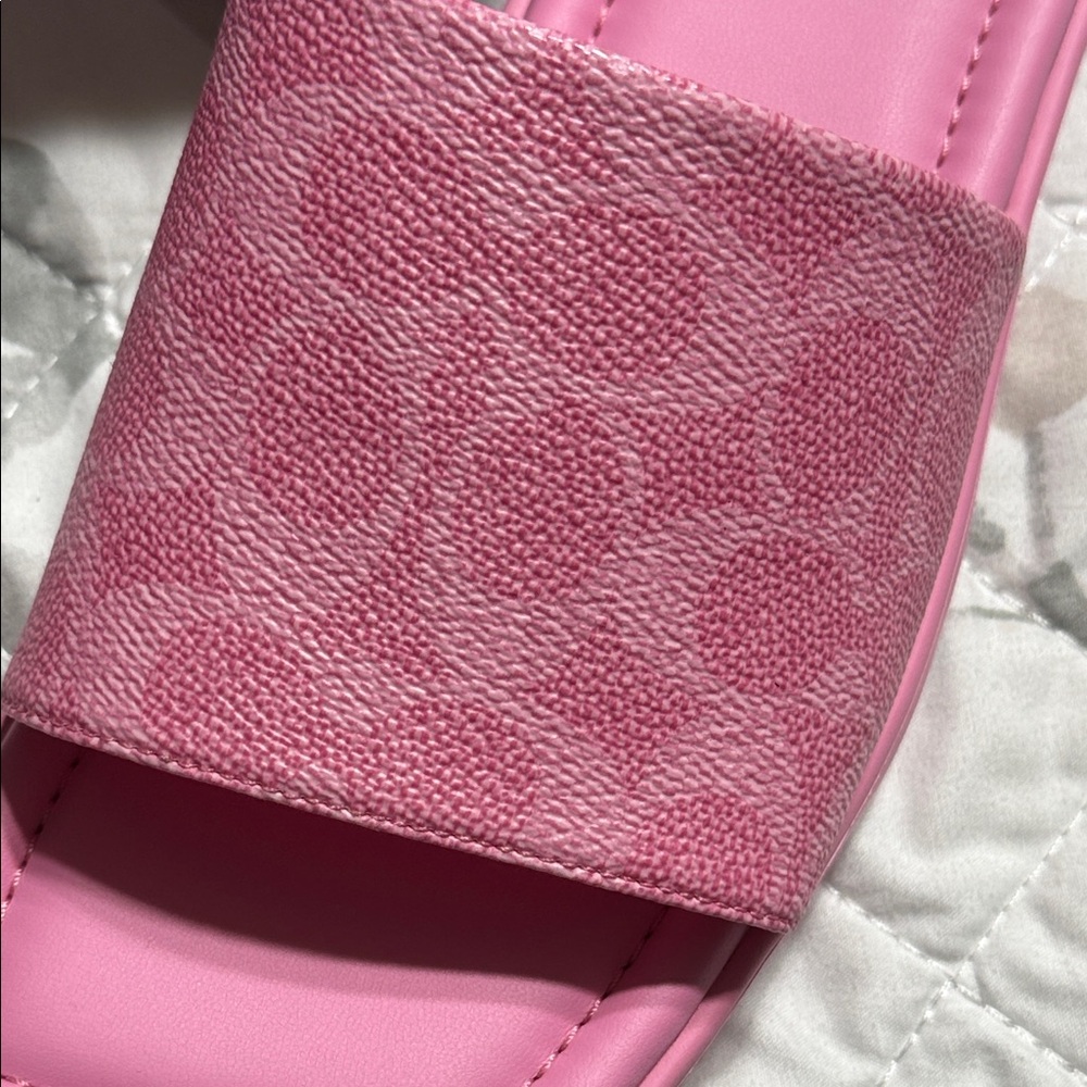 rePosh- Coach Pink Slide Sandals - Picture 3 of 6